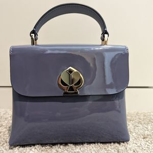 Rory patent leather mini top handle